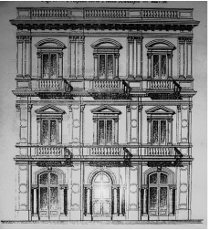 Palazzo Porro D Urso, delle Sorelle Porro, messo su piazza Municipio - arch. Margiotta Gramsci